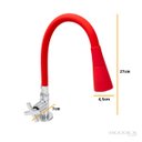 Ver imagem 2 de Torneira Cozinha Mesa Silicone Vermelho C29 Cone Jato Duplo