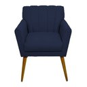 Ver imagem 2 de Poltrona Decorativa Cecília - Azul Marinho