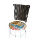 Ver imagem 5 de 6 Cadeiras para Mesa Branca Hawai Marrom Assento Floral:happy Hour