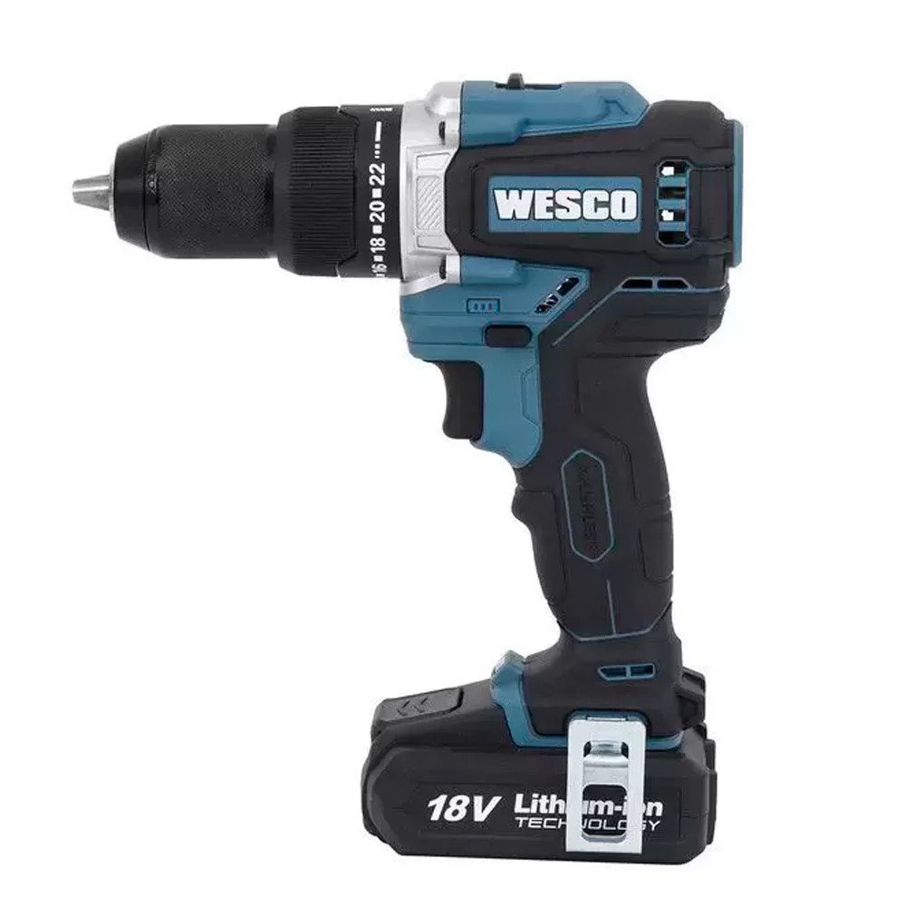 Parafusadeira Furadeira 18v com Impacto Motor Brushless WS2319k2 Wesco Cor:Azul - 4