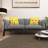 Capas de Almofadas Zíper Invisível Emoji Kit 2 Peças Estampadas Digital Decorativas Sala Quarto Sofá - 2
