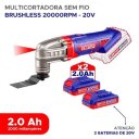 Ver imagem 2 de Multiferramenta Oscilante Emtop 20V 20000 Rpm - ELMF20221-9