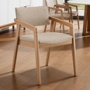 Ver imagem 1 de Cadeira para Sala de Jantar Estar Living Giorgia B04 Linho Bege - Lyam Decor