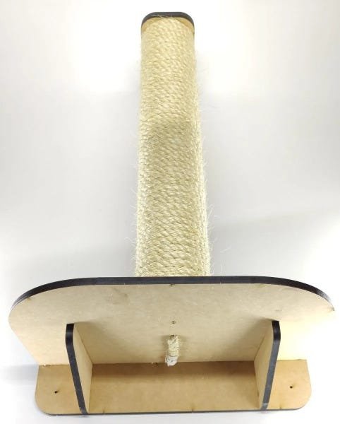 Brinquedo Arranhador Sisal Gato Natural Madeira MDF Parede Sphynx