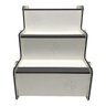 Escada Rampa Antiderrapante Pet Cachorro Gato Mdf 3 Degraus Cor Branca - 3