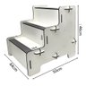 Escada Rampa Antiderrapante Pet Cachorro Gato Mdf 3 Degraus Cor Branca - 2