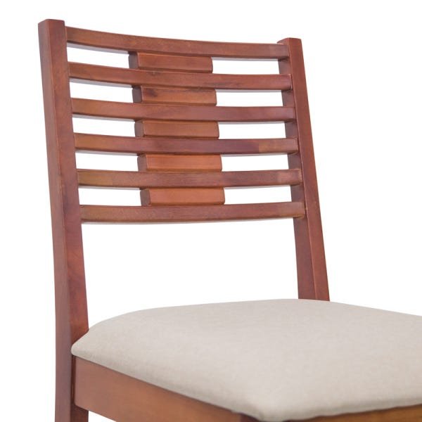 Conjunto Mesa 1,20 + 4 Cadeiras em Madeira de Lei - 2296