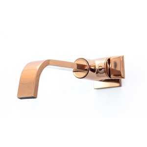 Torneira de Lavatorio Parede Rose Gold 1/4 de Volta Samer Metais