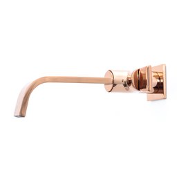 Torneira de Lavatorio Parede Rose Gold 1/4 de Volta Samer Metais - 4
