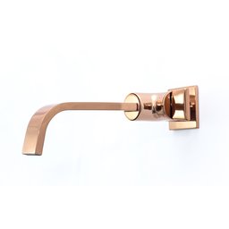 Torneira de Lavatorio Parede Rose Gold 1/4 de Volta Samer Metais - 5