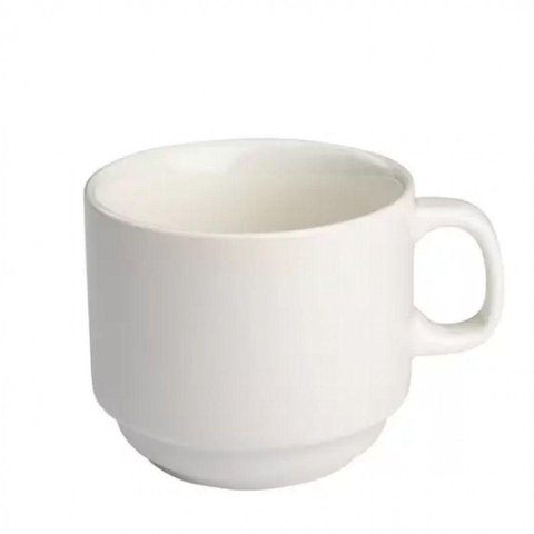 Conjunto 4 Xicaras Cha sem Pires Empilhavel 200ml Porcelart