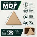 Ver imagem 3 de Chapa MDF Cru 3mm Placa 4x4 cm Triângulo 100 Unidades MDF