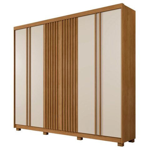 Guarda Roupa Montreal 6 Portas Ripado 6 Gavetas 9 Prateleiras - Benetil