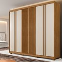 Ver imagem 2 de Guarda Roupa Montreal 6 Portas Ripado 6 Gavetas 9 Prateleiras - Benetil