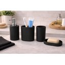 Ver imagem 1 de Conjunto para Banheiro com Tampa de Bambu - Preta