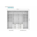 Ver imagem 4 de Guarda Roupa 2 Peças 1 Guarda Roupa + 1 Cômoda Qc128 Branco Santos Andirá