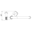 Ver imagem 3 de Torneira Cozinha Modelo de Parede Bica Alta Especial Pp 1/2'' e 3/4'' Cor Branco e Preto Durín