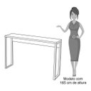 Ver mais imagens de Conjunto Escritório 3 peças Mesa em L Estante e Aparador Studio Industrial M18 Branco – Mpozenato