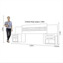 Ver mais imagens de Cabeceira Extensível 2 Mesas de Apoio Plus Panan Móveis