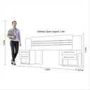 Ver imagem 6 de Cabeceira Extensível 2 Mesas de Apoio Plus Panan Móveis