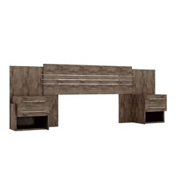 Cabeceira Extensível 2 Mesas de Apoio Plus Panan Móveis - 9 Cabeceira Extensível 2 Mesas de Apoio Plus Panan Móveis - 9