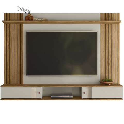 Painel para Tv 70 Polegadas Denver Off White Nature Plla