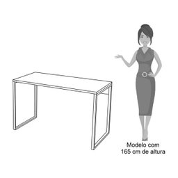 Kit 2 Escrivaninhas Mesas de Escritório Studio Industrial 120 M18 Carvalho Bruma - Mpozenato - 3