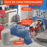 Jogo de Cama Infantil Lepper Liga da Justiça Solteiro 3 Peças Microfibra Azul - 3