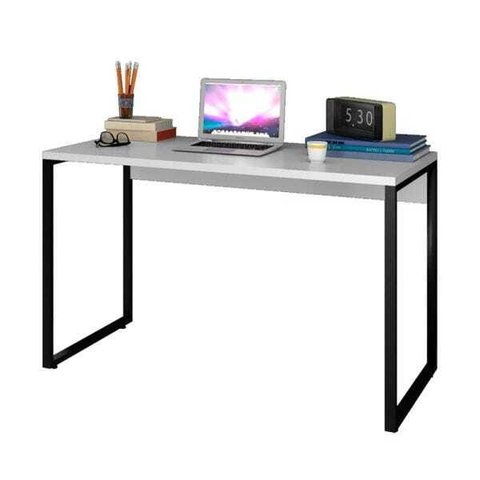 Escrivaninha Mesa de Escritório Studio Industrial 120 M18 Branco - Mpozenato