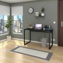 Ver imagem 2 de Escrivaninha Mesa de Escritório Studio Industrial 120 M18 Preto - Mpozenato
