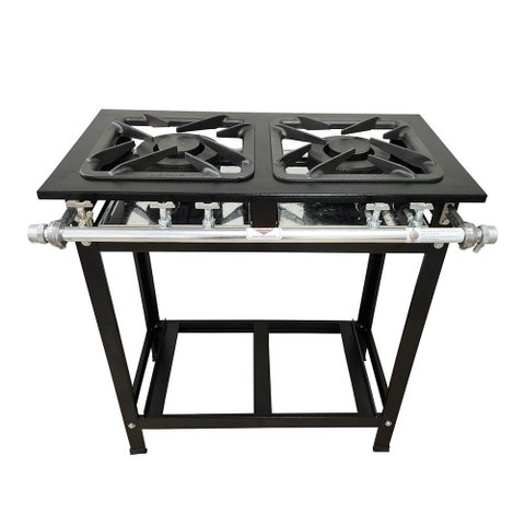 Fogão 2 Bocas Duplas Baixa Pressão Linha Gold Cefaz CFZG-117