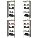 Ver imagem 1 de Kit 4 Estantes Livreiro Studio Industrial M18 Branco – Mpozenato