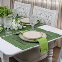 Ver imagem 3 de Kit 2 Lugar Americano Argivai 35cmx50cm Glamour Musgo