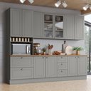 Ver imagem 1 de Cozinha Compacta 271,5cm 5 Peças 11 Portas 5 Gavetas Americana Henn