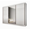 Ver imagem 2 de GUARDA-ROUPA PORTA DE CORRER 8GAV C/ESP NATUS - BRANCO