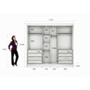 Ver imagem 3 de GUARDA-ROUPA PORTA DE CORRER 8GAV C/ESP NATUS - BRANCO