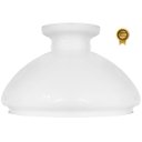 Ver imagem 1 de Cupula de Vidro Liso Leitoso 30,5 para Lustre e Candelabro