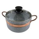 Ver imagem 2 de Jogo de Panelas e Frigideira de Pedra Sabão Tampa de Vidro São José Jogo de Panelas + Frigideira