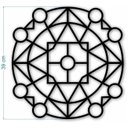 Ver imagem 4 de Trio de Quadros Vazados em Mdf – Mandalas Decorativas para Ambientes Modernos e Sofisticados