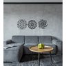 Trio de Quadros Vazados em Mdf – Mandalas Decorativas para Ambientes Modernos e Sofisticados - 3