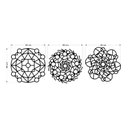 Ver imagem 2 de Trio de Quadros Vazados em Mdf – Mandalas Decorativas para Ambientes Modernos e Sofisticados