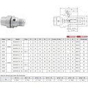Ver imagem 4 de Porta Pinça Hidráulico Modelo Hsk-50e Hc8 - 70 - Din 69893/ Forma e