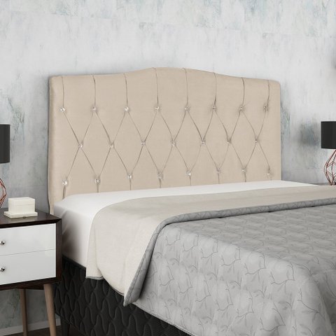 Cabeceira Casal Celine para Quarto 140cm Bege