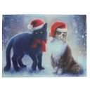 Ver imagem 1 de Jogo Americano Estampa Natal Gatinho Natalino 8 Peças