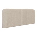 Ver imagem 2 de Cabeceira Painel Orgânico Cama Box King Size Aira 195cm Dobrável Linho Bege - Desk Design