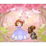 Papel de Parede Infantil Decoração Princesa Sofia 0001 - 1m - 2
