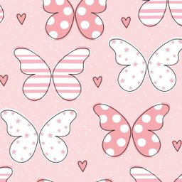 Papel de Parede Bebê Quarto Infantil Menina Borboletas N3991 - 1