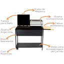 Ver imagem 4 de Churrasqueira Combinada Brasa Forte Preto
