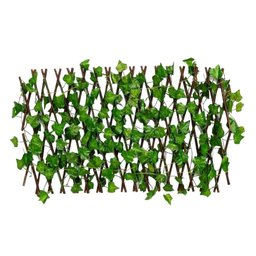 Muro Inglês Treliça Decorativa com Folha de Hera Artificial - 1