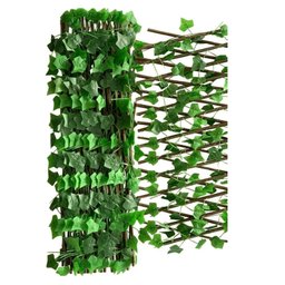 Muro Inglês Treliça Decorativa com Folha de Hera Artificial - 4